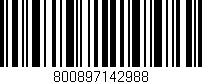 Código de barras (EAN, GTIN, SKU, ISBN): '800897142988'