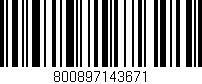 Código de barras (EAN, GTIN, SKU, ISBN): '800897143671'