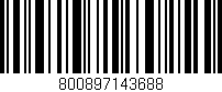 Código de barras (EAN, GTIN, SKU, ISBN): '800897143688'