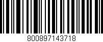 Código de barras (EAN, GTIN, SKU, ISBN): '800897143718'