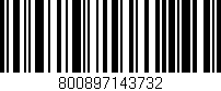 Código de barras (EAN, GTIN, SKU, ISBN): '800897143732'