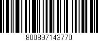 Código de barras (EAN, GTIN, SKU, ISBN): '800897143770'