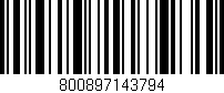 Código de barras (EAN, GTIN, SKU, ISBN): '800897143794'