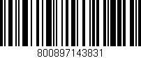 Código de barras (EAN, GTIN, SKU, ISBN): '800897143831'