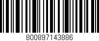 Código de barras (EAN, GTIN, SKU, ISBN): '800897143886'