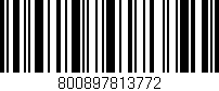 Código de barras (EAN, GTIN, SKU, ISBN): '800897813772'