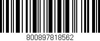 Código de barras (EAN, GTIN, SKU, ISBN): '800897818562'