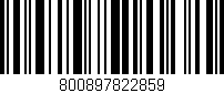 Código de barras (EAN, GTIN, SKU, ISBN): '800897822859'