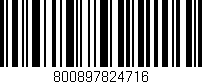 Código de barras (EAN, GTIN, SKU, ISBN): '800897824716'