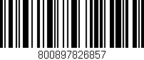 Código de barras (EAN, GTIN, SKU, ISBN): '800897826857'