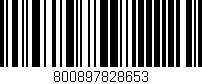 Código de barras (EAN, GTIN, SKU, ISBN): '800897828653'
