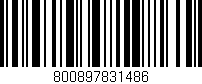 Código de barras (EAN, GTIN, SKU, ISBN): '800897831486'