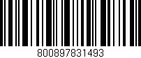Código de barras (EAN, GTIN, SKU, ISBN): '800897831493'