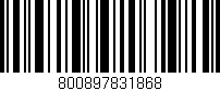 Código de barras (EAN, GTIN, SKU, ISBN): '800897831868'