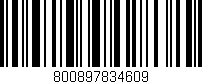 Código de barras (EAN, GTIN, SKU, ISBN): '800897834609'