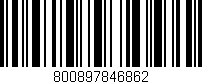 Código de barras (EAN, GTIN, SKU, ISBN): '800897846862'