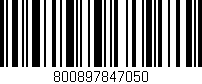 Código de barras (EAN, GTIN, SKU, ISBN): '800897847050'