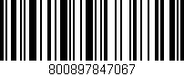 Código de barras (EAN, GTIN, SKU, ISBN): '800897847067'