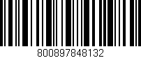 Código de barras (EAN, GTIN, SKU, ISBN): '800897848132'