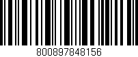 Código de barras (EAN, GTIN, SKU, ISBN): '800897848156'