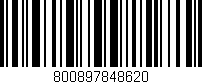 Código de barras (EAN, GTIN, SKU, ISBN): '800897848620'
