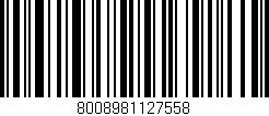 Código de barras (EAN, GTIN, SKU, ISBN): '8008981127558'