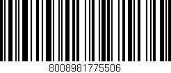 Código de barras (EAN, GTIN, SKU, ISBN): '8008981775506'