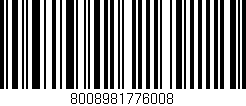 Código de barras (EAN, GTIN, SKU, ISBN): '8008981776008'