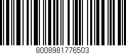 Código de barras (EAN, GTIN, SKU, ISBN): '8008981776503'