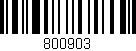 Código de barras (EAN, GTIN, SKU, ISBN): '800903'