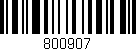 Código de barras (EAN, GTIN, SKU, ISBN): '800907'