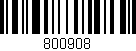 Código de barras (EAN, GTIN, SKU, ISBN): '800908'