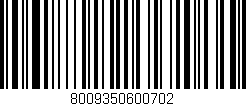Código de barras (EAN, GTIN, SKU, ISBN): '8009350600702'