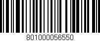 Código de barras (EAN, GTIN, SKU, ISBN): '801000056550'