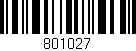 Código de barras (EAN, GTIN, SKU, ISBN): '801027'