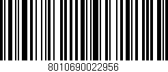 Código de barras (EAN, GTIN, SKU, ISBN): '8010690022956'