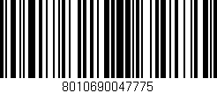 Código de barras (EAN, GTIN, SKU, ISBN): '8010690047775'