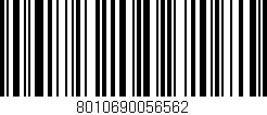 Código de barras (EAN, GTIN, SKU, ISBN): '8010690056562'