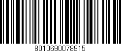 Código de barras (EAN, GTIN, SKU, ISBN): '8010690078915'