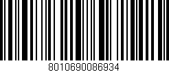 Código de barras (EAN, GTIN, SKU, ISBN): '8010690086934'