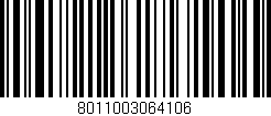 Código de barras (EAN, GTIN, SKU, ISBN): '8011003064106'