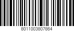 Código de barras (EAN, GTIN, SKU, ISBN): '8011003807864'