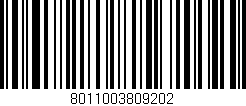 Código de barras (EAN, GTIN, SKU, ISBN): '8011003809202'
