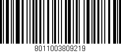 Código de barras (EAN, GTIN, SKU, ISBN): '8011003809219'