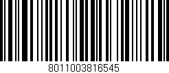 Código de barras (EAN, GTIN, SKU, ISBN): '8011003816545'