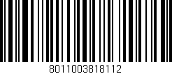 Código de barras (EAN, GTIN, SKU, ISBN): '8011003818112'