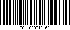 Código de barras (EAN, GTIN, SKU, ISBN): '8011003818167'
