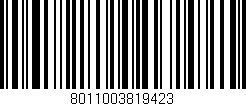 Código de barras (EAN, GTIN, SKU, ISBN): '8011003819423'