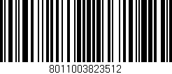 Código de barras (EAN, GTIN, SKU, ISBN): '8011003823512'