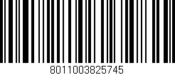 Código de barras (EAN, GTIN, SKU, ISBN): '8011003825745'